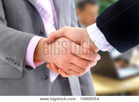 Handshake isolerade i office