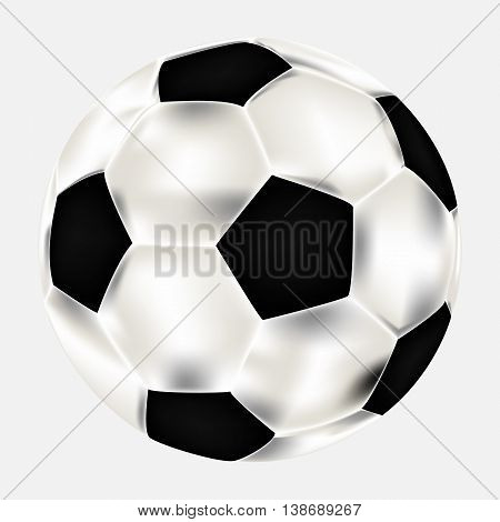 vector illustration of a soccer ball mesh gradient