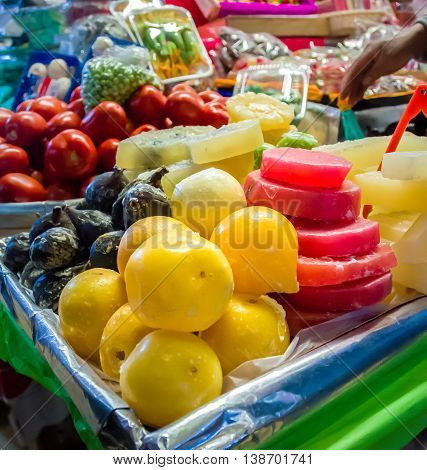 Market Stall With Candys In Coyoacan, Mexico City