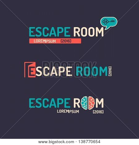Real-life room escape. The logo for the quest room.
