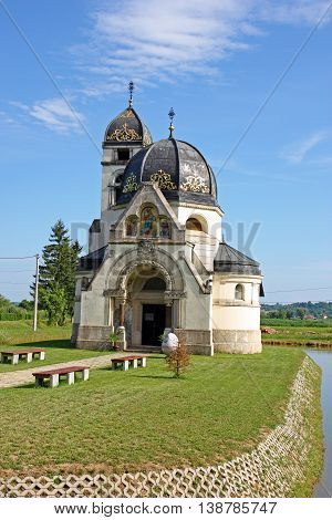 Eastern - rites catholic church of the annunciation Greek Catholic church in Pribic near Krasic Croatia