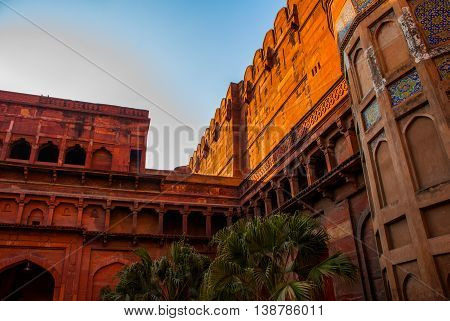 Agra, India. Gate Of Agra Fort.