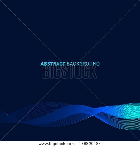 Abstract curve line futuristic background vector illustration