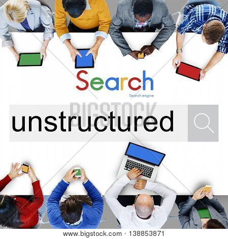 Unstructured Complexity Messy Organization Management Concept