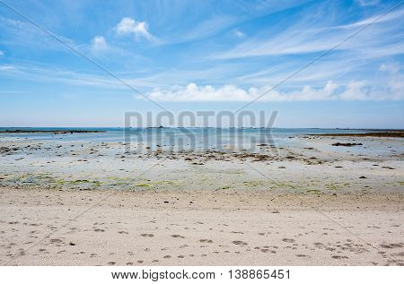 coastal scenery around Penmarch in the Finistere department in Brittany France