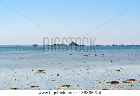 coastal scenery around Penmarch in the Finistere department in Brittany France