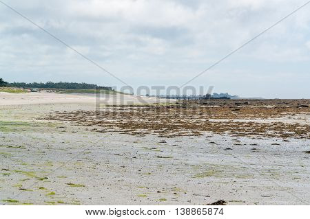 coastal scenery around Penmarch in the Finistere department in Brittany France