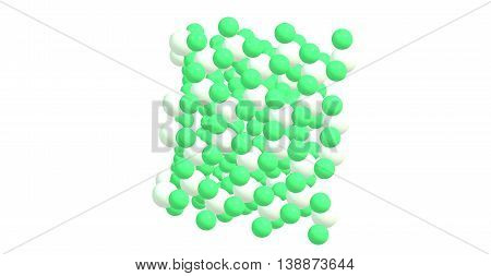 Chromium 3 chloride or chromic chloride describes any of several compounds of with the formula CrCl3H2O. 3d illustration
