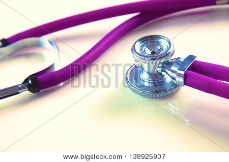 Portrait of happy medical doctor woman in office.