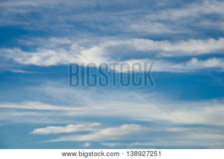 Blue Sky With Cloud.
