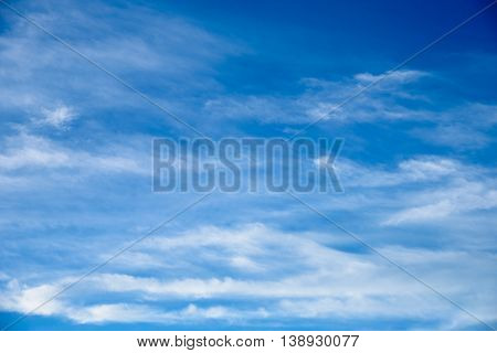 Blue Sky With Cloud.