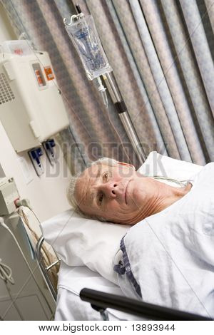 Patienten im Krankenhausbett