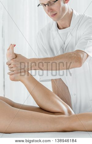He Knows How To Take Care Of Her Legs