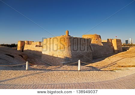 MANAMA, BAHRAIN - APRIL 16, 2016: A corner view of the beautiful 