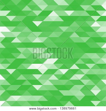 Isolated abstract green lowpoly designed vector background. Polygonal elements backdrop. Translucent overlays wallpaper. Decorative tile illustration.