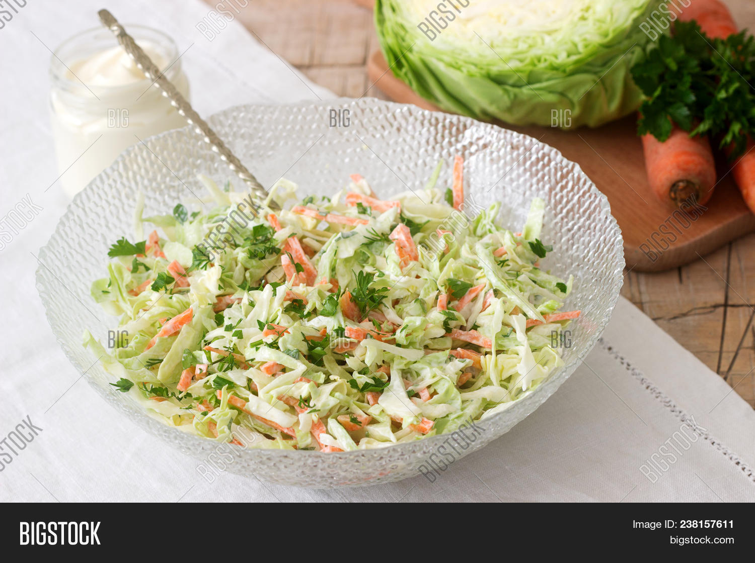Fresh Coleslaw Salad Image & Photo (Free Trial) Bigstock