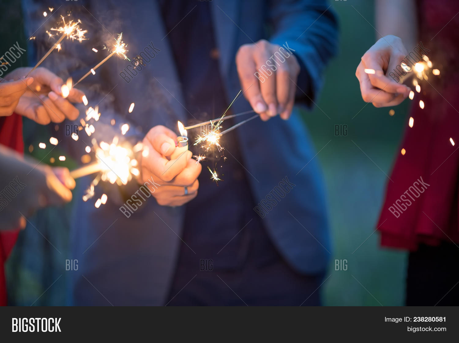 Blurred Sparklers Image & Photo (Free Trial) Bigstock