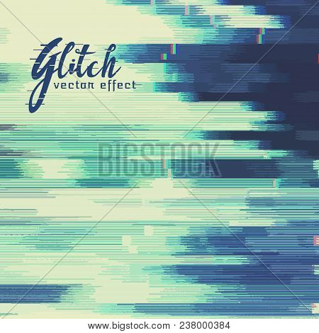Image Glitch Background Or Screen Malfunction Effect