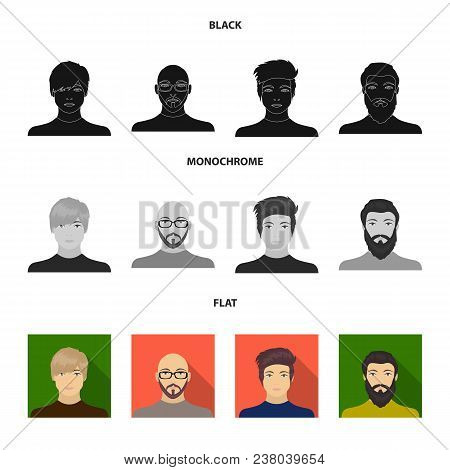 The Face Of A Bald Man With Glasses And A Beard, A Bearded Man, The Appearance Of A Guy With A Haird