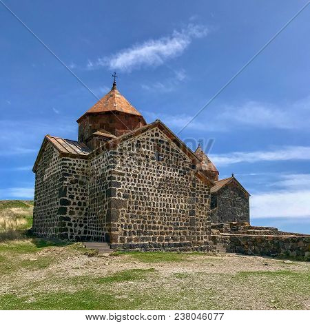 Monastery Of Sevanavank In Lake Sevan. Armenia.