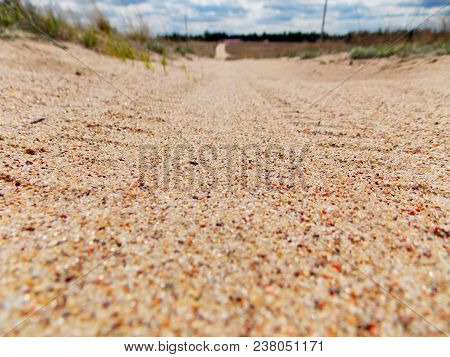 In This Picture You Can See The Typical Russian-willage Sandy Road