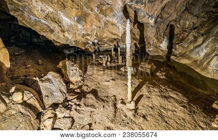 Details Within Harmanec Cave In Kremnica Mountains, Slovakia