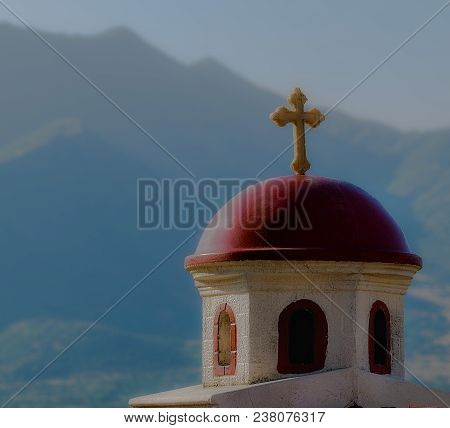 Traditional Orthodox Christian Paraklis Located On The Pletvar Uphill In Macedonia