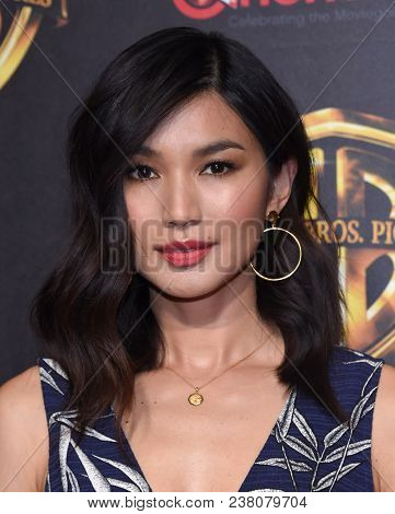 LOS ANGELES - APR 24: Gemma Chan arrives for the Warner Bros panal at CinemaCon 2018 on April 24, 2018 in Las Vegas, NV                