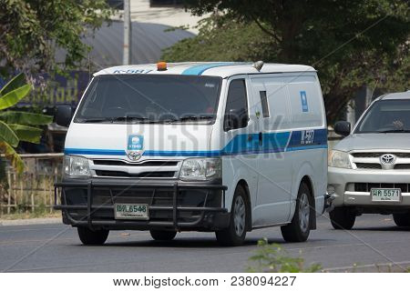 Money Delivery Van Of Ktb General Services Company.