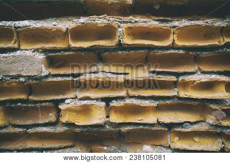 Old Brick Wall, Stone Background Or Rock Surface - Good For Web Site Or Mobile Devices.