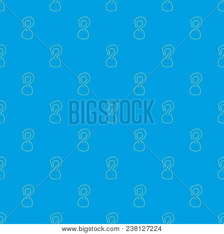Hook Pattern Vector Seamless Blue Repeat For Any Use
