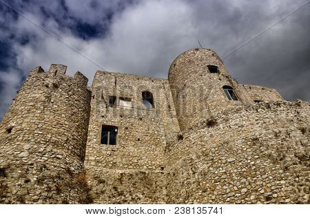 Norman castle at the top of the village of Morano Calabro, one of most beautiful Italian hamlets