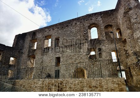 Norman castle at the top of the village of Morano Calabro, one of most beautiful Italian hamlets