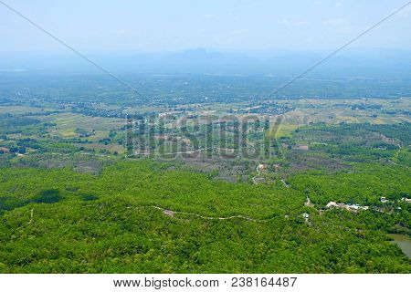 Top View Of Green Forest Background, Suitable For Evironment Concept.