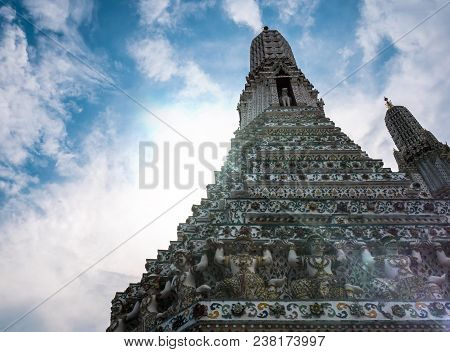 Temple Wat Arun In Bangkok Thailand Asia