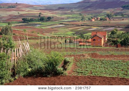 Madagascar rurale tipica vista