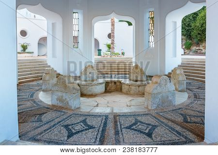 Dome With Springs In Kalithea (rhodes, Greece)