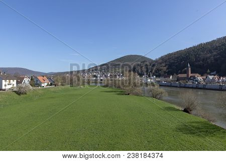 Panoramic View To River Main From Buergstadt