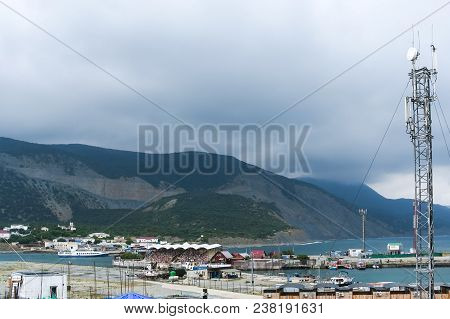 Bolshoy Utrish, Krasnodar Region, Russia - August, 15, 2017: View From The Lighthouse To The Dolphin