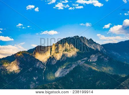 Sunset At Sequoia National Park