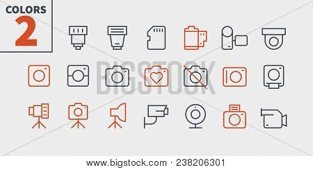 Camera Ui Pixel Perfect Well-crafted Vector Thin Line Icons 48x48 Ready For 24x24 Grid For Web Graph