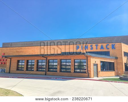Entrance To Pinstack In Las Colinas, Irving, Texas