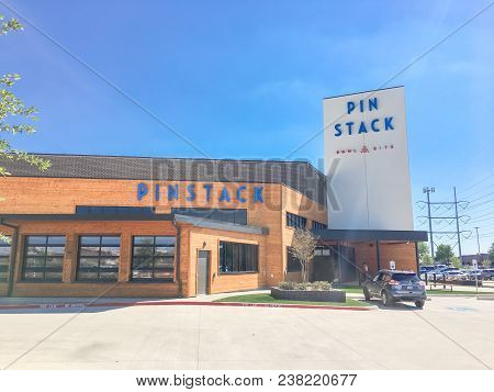 Entrance To Pinstack In Las Colinas, Irving, Texas