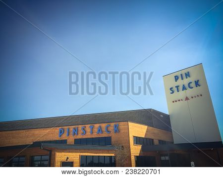 Entrance To Pinstack In Las Colinas, Irving, Texas
