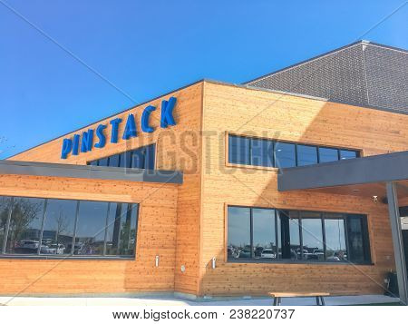Entrance To Pinstack In Las Colinas, Irving, Texas