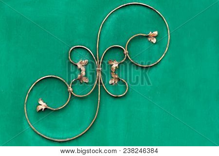 Decorative Parts Of Metal Gates, Elements Of Hand Forging.