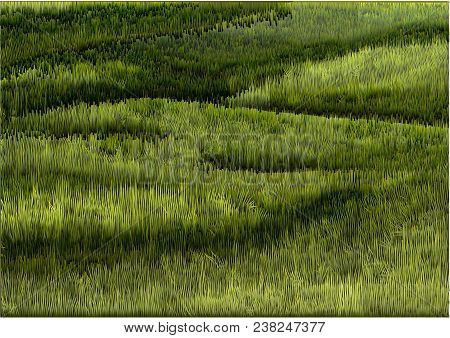 South Downs. Absrtract Vector Green Grass Background