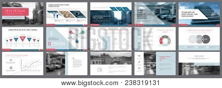 White, Pink And Blue Infographic Elements Of Presentation Template. Business And Analysis Concept Ca
