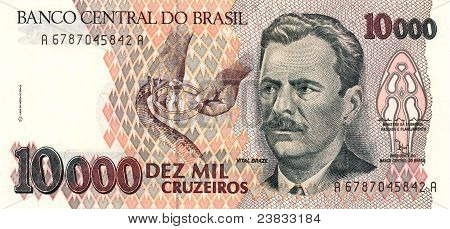 Bankovka v hodnotě 10000 cruzeiro