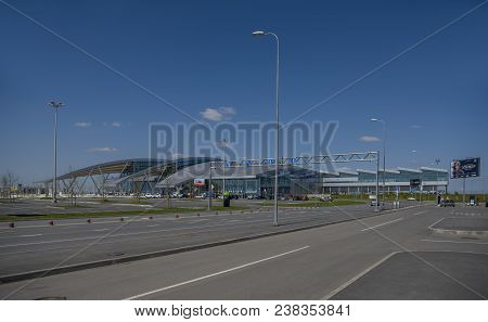 Rostov-on-don,russia - April 29,2018: Airport Platov,built For The Fifa World Cup 2018. Passengers A
